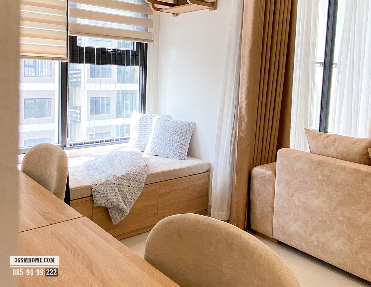 Mẫu ghế băng hiện đại được sản xuất bởi 35smhome