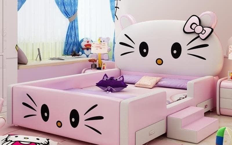 Mẫu giường cho em bé gái