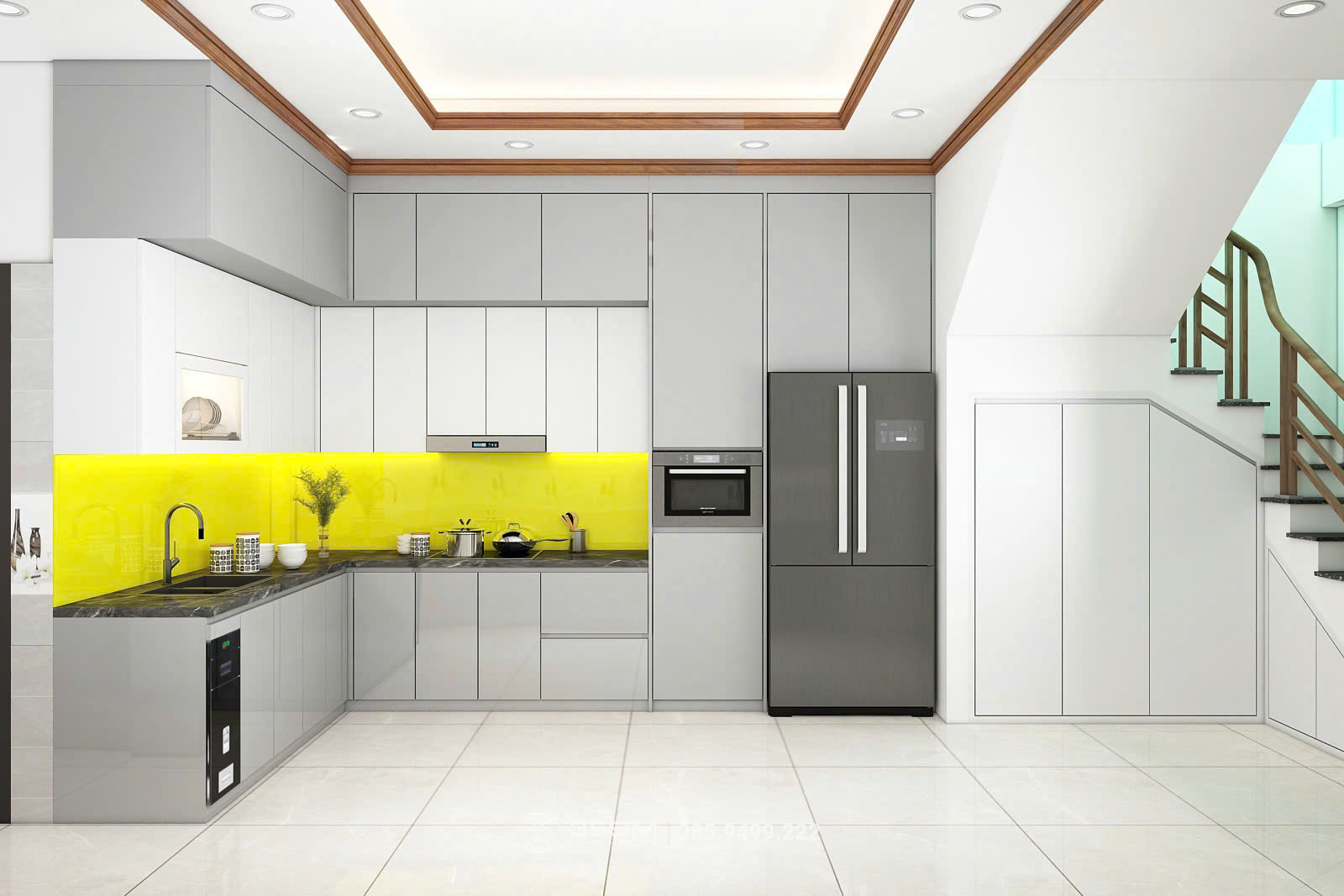 Cải tạo tủ bếp hiện đại kh A Tùng tại nam bình Hoa Lư