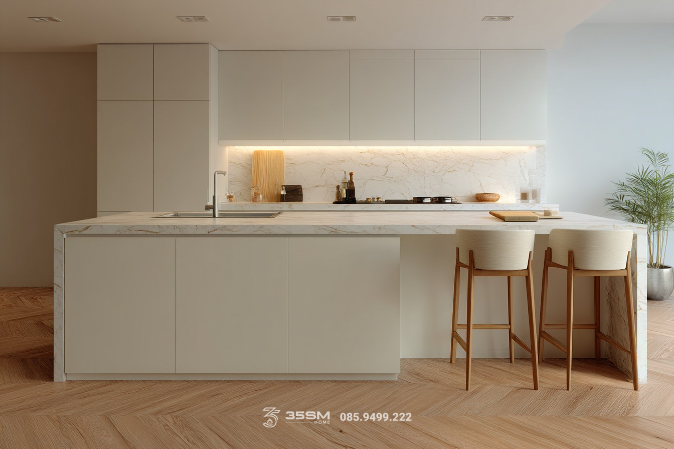 Mẫu tủ bếp hiện đại tại Ninh Bình