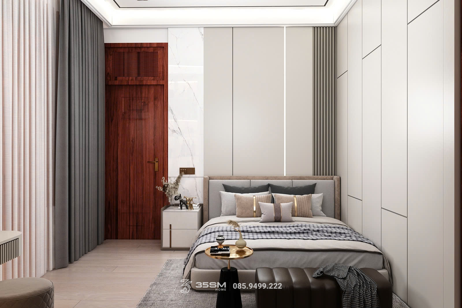 Giường ngủ và vách đầu giường đẹp