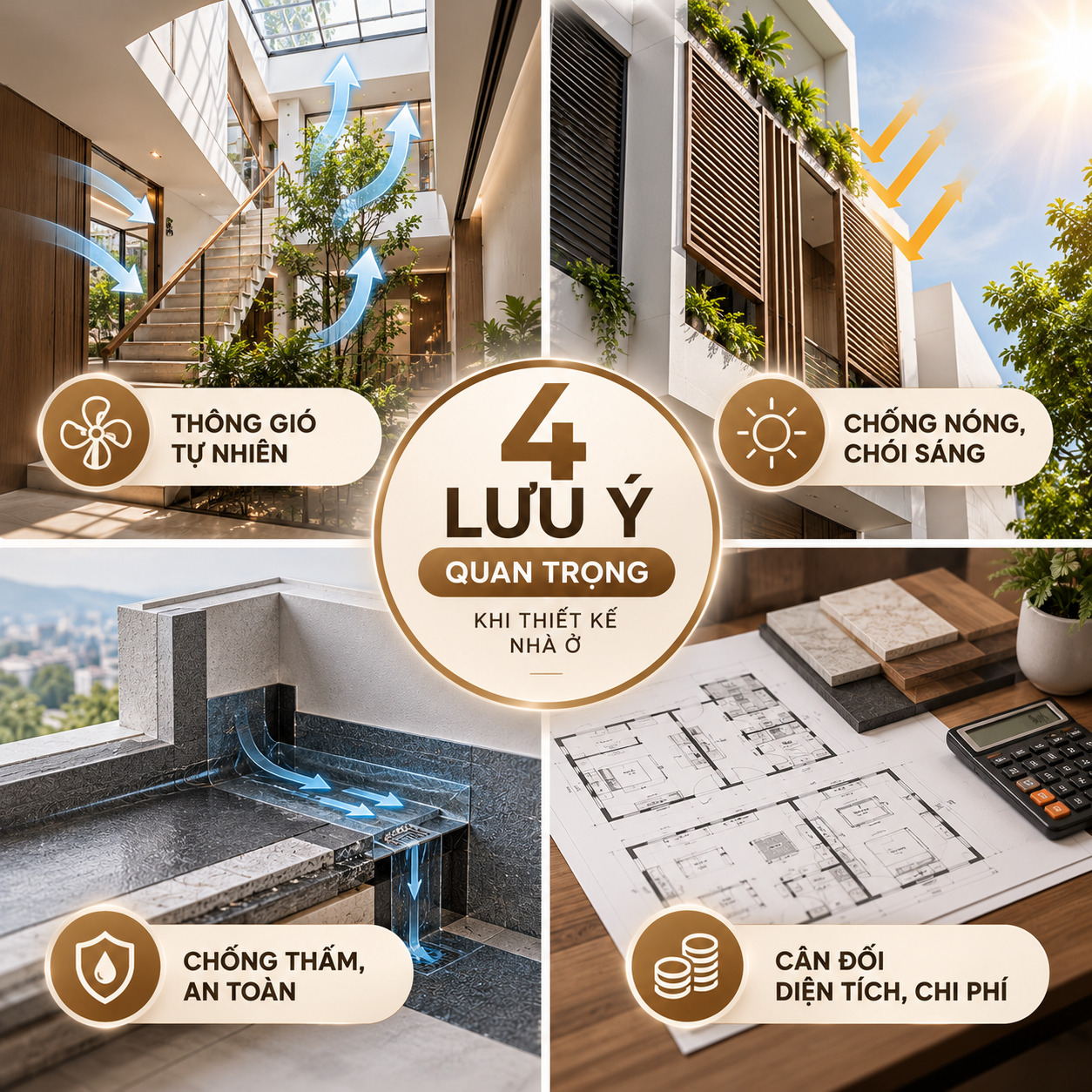 Những lưu ý khi thiết kế lấy sáng cho nhà ống