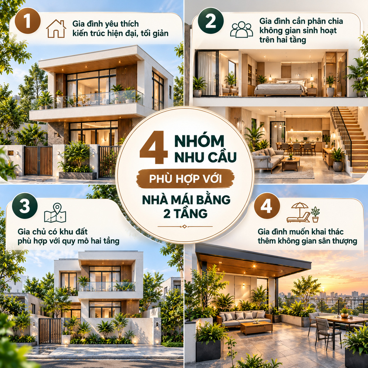 Infographic 4 nhóm nhu cầu phù hợp
