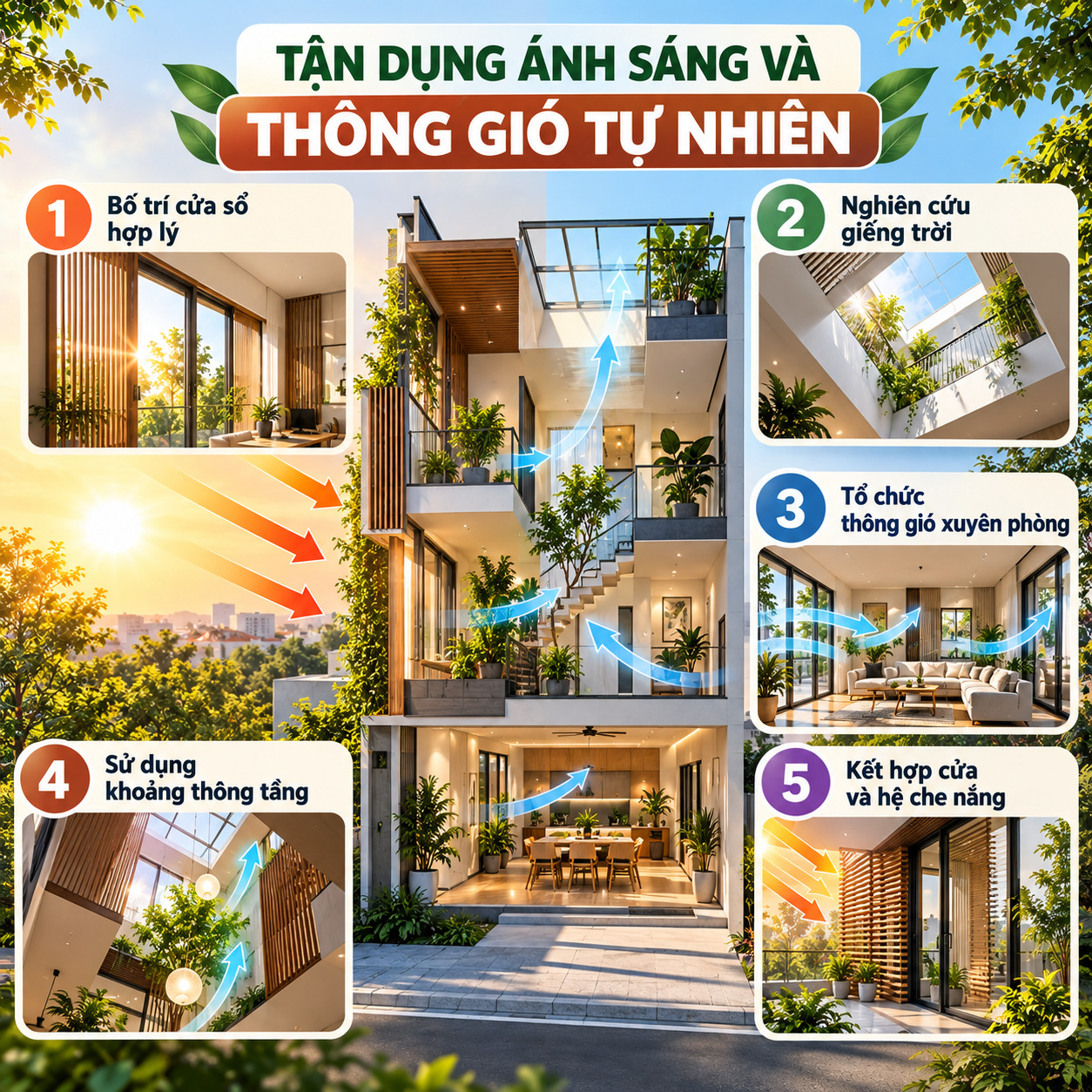 Sơ đồ bố trí công năng nhà hướng Tây hợp lý