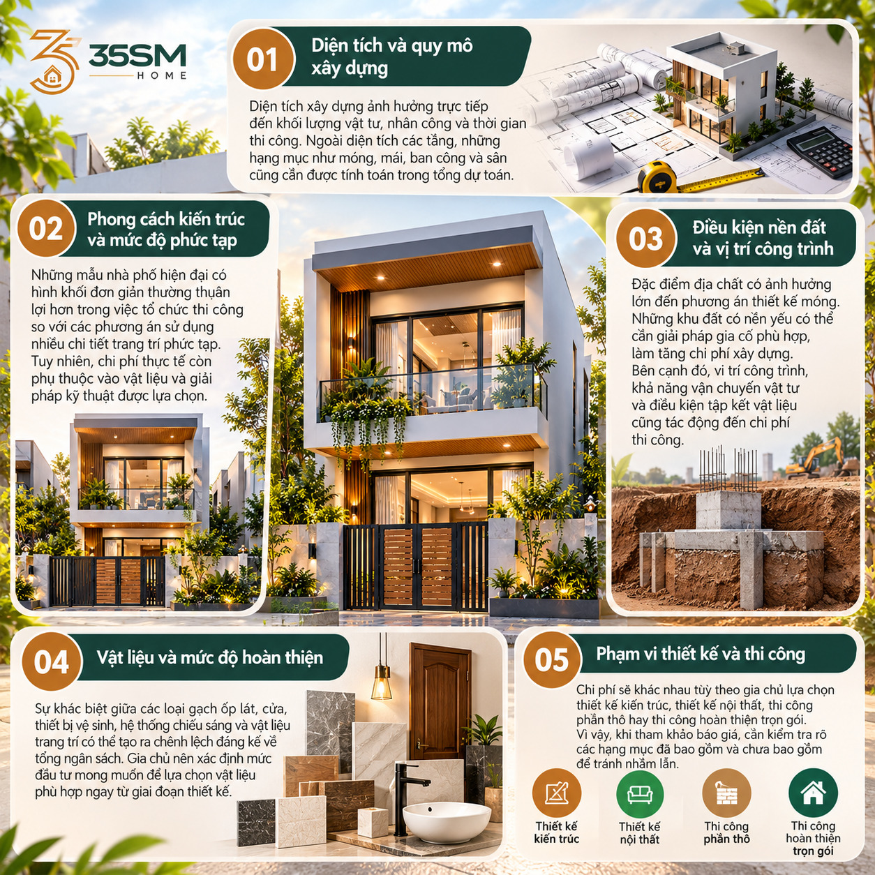 những yếu tối ảnh hưởng đến chi phí