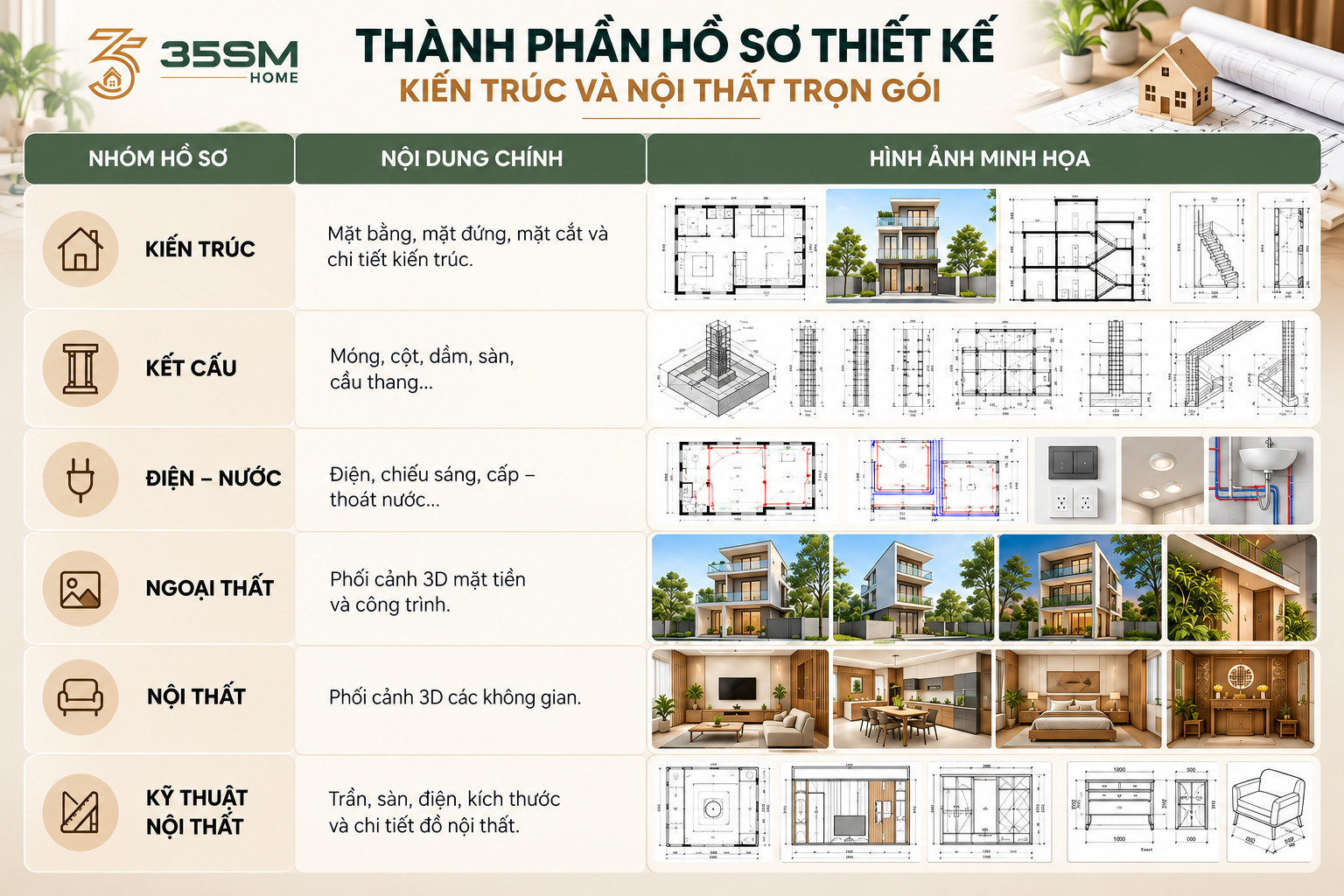 sơ đồ các bảnvẽ thiết kế kiến trúc và nội thất hoàn chỉnh